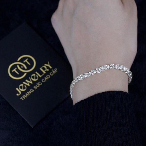 Lắc tay nữ Bạc Ý s925 Đuôi Phụng T&T Jewelry cao cấp LT01 - Ảnh 9