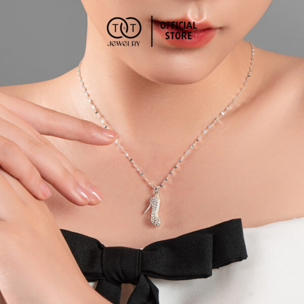 Dây Chuyền Nữ Bạc Ý S925 Giày Cao Gót Cá Tính - T&T Jewelry DC022 - Ảnh 9