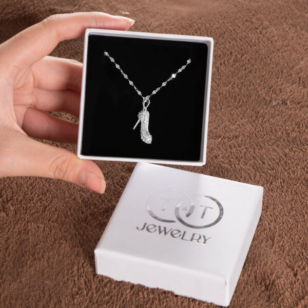 Dây Chuyền Nữ Bạc Ý S925 Giày Cao Gót Cá Tính - T&T Jewelry DC022 - Ảnh 7
