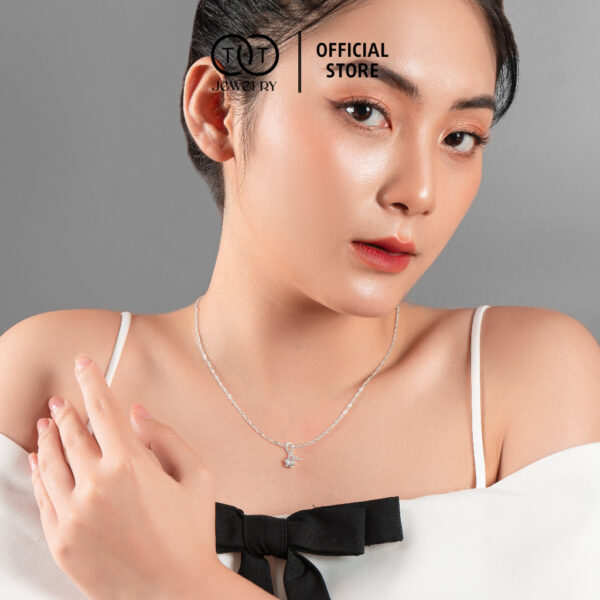 Dây Chuyền Nữ Bạc Ý S925 Đính Đá CZ Tinh Tế Mẫu Mới - T&T Jewelry DC023 - Ảnh 9