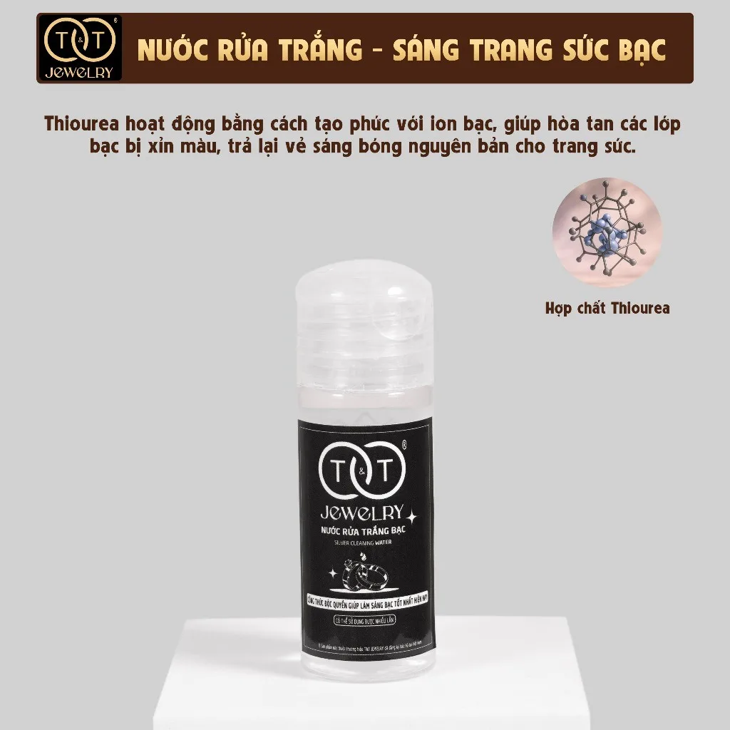 Thiourea tạo phức – hoà tan lớp xỉn hiệu quả và nhanh chóng.
