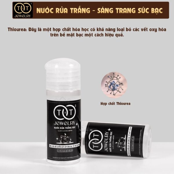 Nước rửa trang sức Bạc T&T Jewelry, dung dịch Tẩy Trắng, Làm Sáng trang sức Bạc TRB01 - Ảnh 2