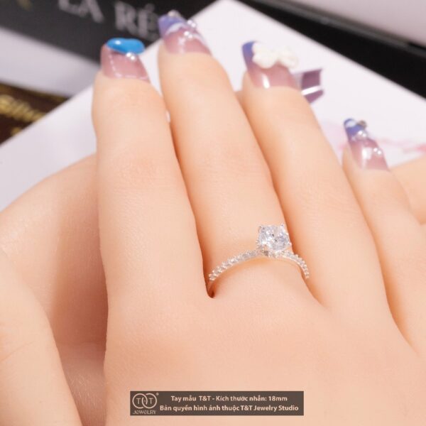 Nhẫn Bạc Nữ Vẻ Đẹp Lấp Lánh, Tinh Tế Tuyệt Đối T&T Jewelry NN2252 - Ảnh 7