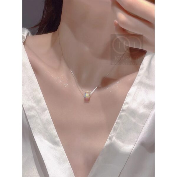 Dây chuyền Bạc Hộp Đa Giác Cá Tính T&T Jewelry Bạc Ý cao cấp DC0231 - Ảnh 8
