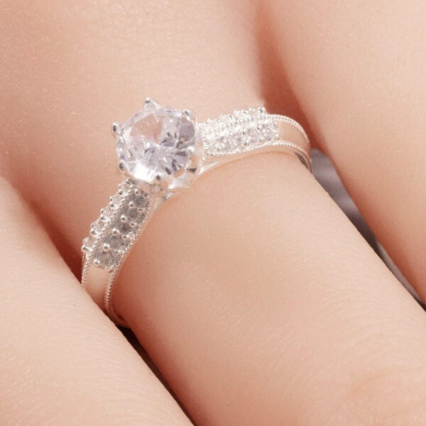 Nhẫn Bạc Nữ Thiết Kế Họa Tiết Cổ Điển T&T Jewelry cao cấp NN043 - Ảnh 8