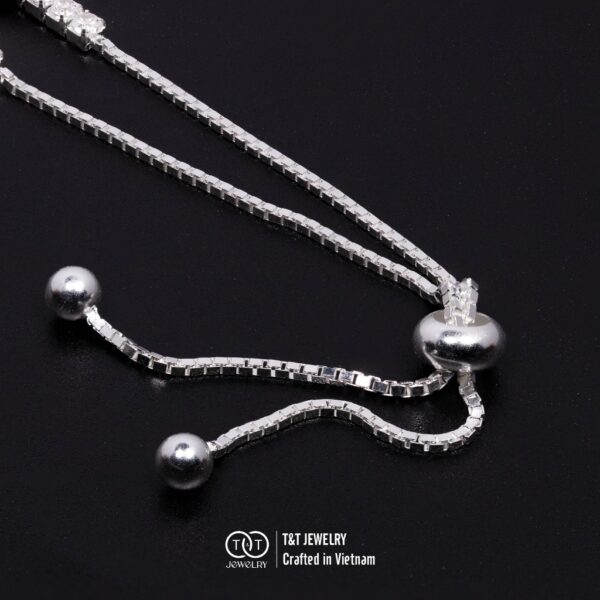 Lắc Tay Bạc Nữ S925 Hình Bướm Lấp Lánh Tinh Xảo từ T&T Jewelry LT54255 - Ảnh 6