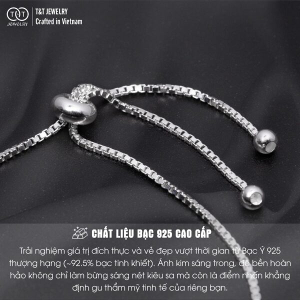 Lắc Tay Bạc Nữ S925 Thiết Kế Sang Trọng, Biểu Tượng Vô Cực, Tình Yêu Vĩnh Cửu từ T&T Jewelry LT54259 - Ảnh 6