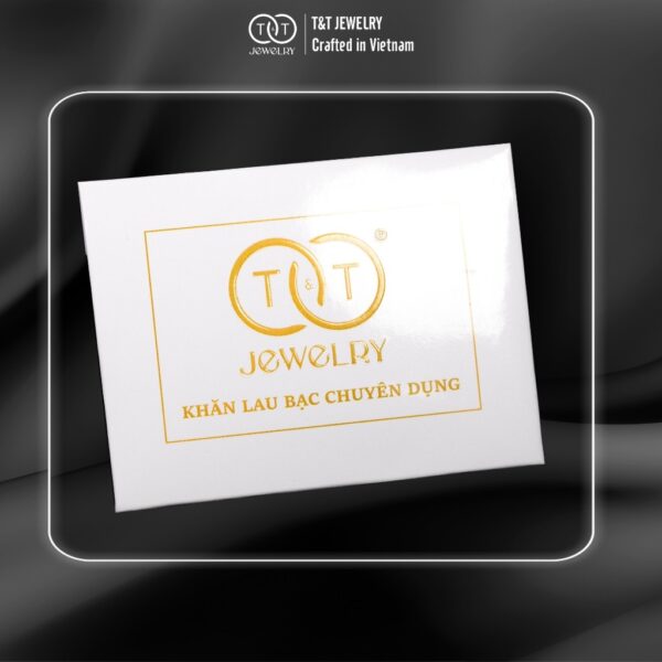 Khăn Lau Trang Sức Bạc Chuyên Dụng T&T Jewelry Loại Bỏ Vết Xỉn, Vết Bẩn, Mồ Hôi - KB5425 - Ảnh 2