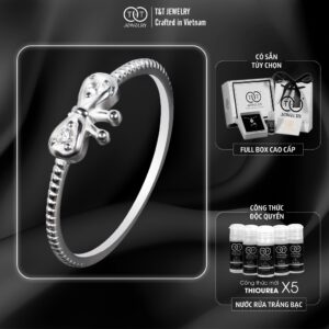 Nhẫn Bạc Nữ Dáng Nơ Tinh Khôi Thắt Nút Duyên Tình từ T&T Jewelry N714253