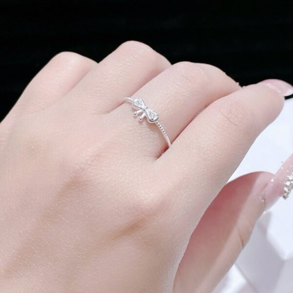 Nhẫn Bạc Nữ Dáng Nơ Tinh Khôi Thắt Nút Duyên Tình từ T&T Jewelry N714253 - Ảnh 9