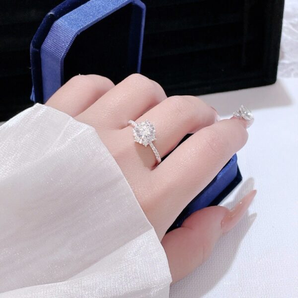 Nhẫn Bạc Nữ Dáng Đóa Hoa Vương Miện Tinh Xảo Đính Đá CZ Lấp Lánh T&T Jewelry N714254 - Ảnh 9