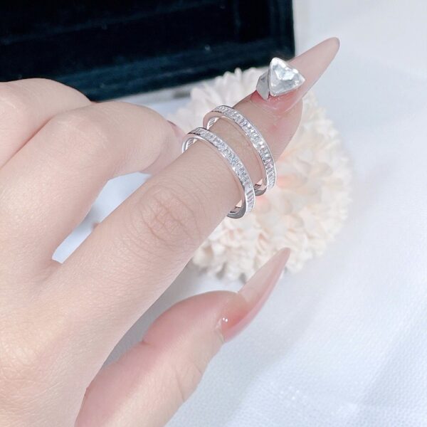 Nhẫn Bạc Nữ Bản Giao Hưởng Ánh Sáng Đính Đá CZ Tinh Xảo - Cá Tính T&T Jewelry NN2362 - Ảnh 7