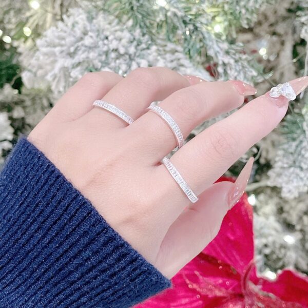 Nhẫn Bạc Nữ Bản Giao Hưởng Ánh Sáng Đính Đá CZ Tinh Xảo - Cá Tính T&T Jewelry NN2362 - Ảnh 9