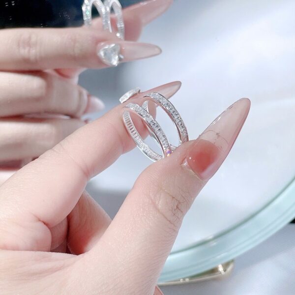Nhẫn Bạc Nữ Bản Giao Hưởng Ánh Sáng Đính Đá CZ Tinh Xảo - Cá Tính T&T Jewelry NN2362 - Ảnh 8