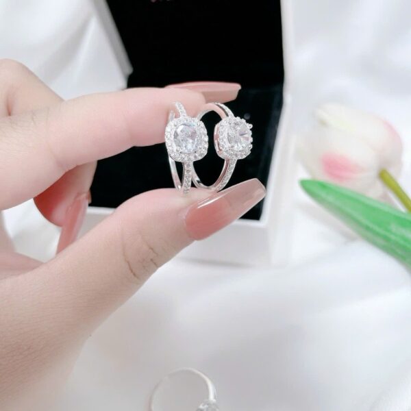 Nhẫn Bạc Nữ Tình Ca Hẹn Ước Nơi Ánh Sáng Đính Đá CZ Lộng Lẫy T&T Jewelry NN0100 - Ảnh 7