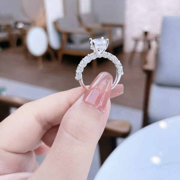Nhẫn Bạc Nữ Dòng Sông Tinh Tú Lộng Lẫy Đính Full Đá CZ Sang Trọng T&T Jewelry NN068 - Ảnh 8
