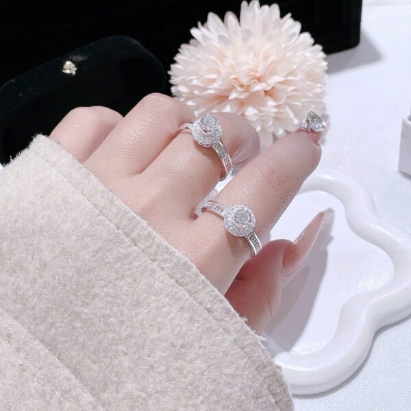 Nhẫn Bạc Nữ Thiết Kế Bông Hoa, Hào Quang Đá CZ Tỏa Sáng Đỉnh Cao T&T Jewelry N2363 - Ảnh 9