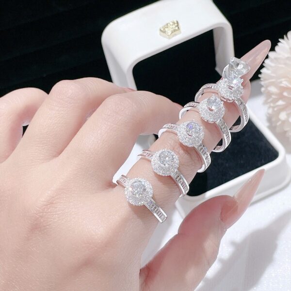 Nhẫn Bạc Nữ Thiết Kế Bông Hoa, Hào Quang Đá CZ Tỏa Sáng Đỉnh Cao T&T Jewelry N2363 - Ảnh 7