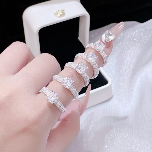 Nhẫn Bạc Nữ Đính Đá CZ Cổ Điển, Lấp Lánh Đỉnh Cao Sang Trọng T&T Jewelry N2259 - Ảnh 9