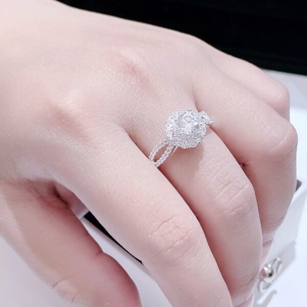 Nhẫn Bạc Nữ Đính Đá Kiểu Hoa Mai Lấp Lánh, Tinh Xảo Tuyệt Đối Từ T&T Jewelry N714256 - Ảnh 8