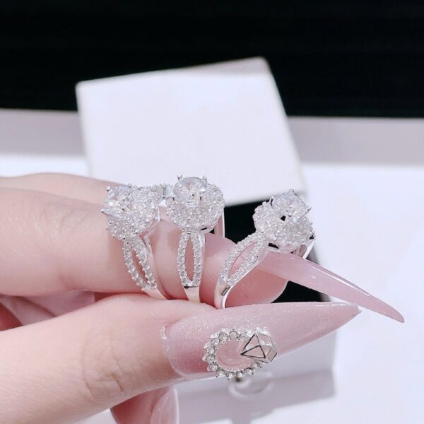 Nhẫn Bạc Nữ Đính Đá Kiểu Hoa Mai Lấp Lánh, Tinh Xảo Tuyệt Đối Từ T&T Jewelry N714256 - Ảnh 7