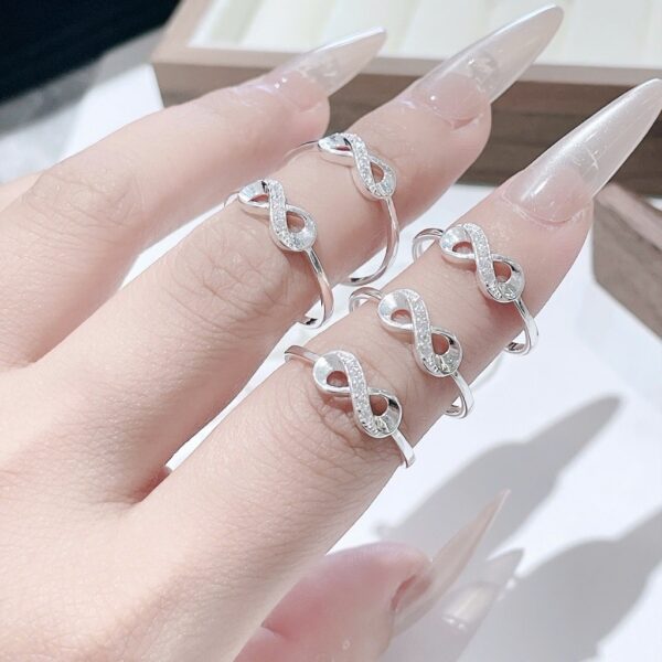 Nhẫn Bạc Nữ Vô Cực Đính Đá Tinh Xảo Tôn Da Từ T&T Jewelry N714258 - Ảnh 8