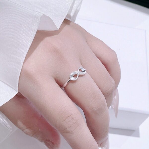 Nhẫn Bạc Nữ Vô Cực Đính Đá Tinh Xảo Tôn Da Từ T&T Jewelry N714258 - Ảnh 9