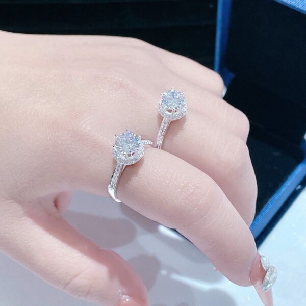 Nhẫn Bạc Nữ Vương Miện Lấp Lánh, Đính Đá CZ Sang Trọng T&T Jewelry N2367 - Ảnh 8