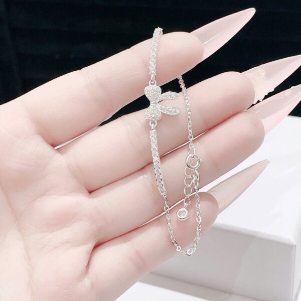 Lắc Tay Bạc Nữ Nơ Xinh Lấp Lánh Kiêu Kỳ Tinh Xảo T&T JEWELRY LT716253 - Ảnh 7
