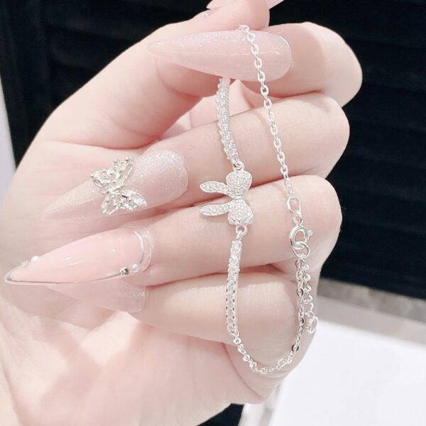 Lắc Tay Bạc Nữ Nơ Xinh Lấp Lánh Kiêu Kỳ Tinh Xảo T&T JEWELRY LT716253 - Ảnh 8