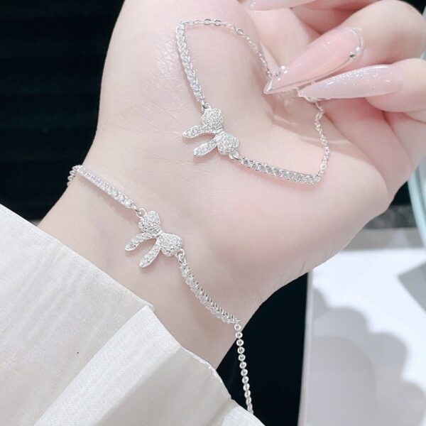 Lắc Tay Bạc Nữ Nơ Xinh Lấp Lánh Kiêu Kỳ Tinh Xảo T&T JEWELRY LT716253 - Ảnh 9