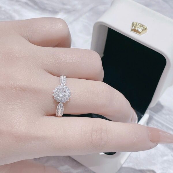 Nhẫn Bạc Nữ Hào Quang Nữ Hoàng Đính Đá CZ Tinh Xảo Quyền Lực T&T Jewelry NT041 - Ảnh 8