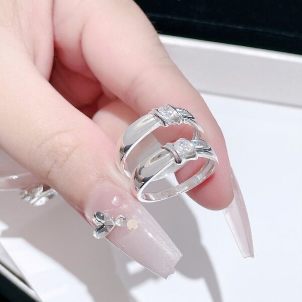 Nhẫn Bạc Nữ Cao Cấp Kiểu Dáng Dải Lụa Ôm Đá Sang Trọng, Tinh Xảo T&T Jewelry NT28251 - Ảnh 8