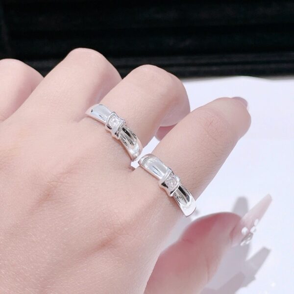 Nhẫn Bạc Nữ Cao Cấp Kiểu Dáng Dải Lụa Ôm Đá Sang Trọng, Tinh Xảo T&T Jewelry NT28251 - Ảnh 9
