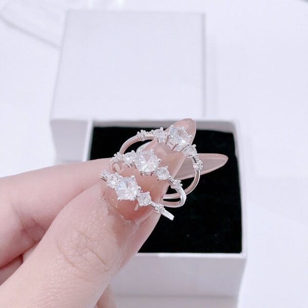 Nhẫn Bạc Nữ Dáng Vương Miện Đính Đá CZ Đẳng Cấp Tinh Xảo Lấp Lánh từ T&T Jewelry NT28252 - Ảnh 9