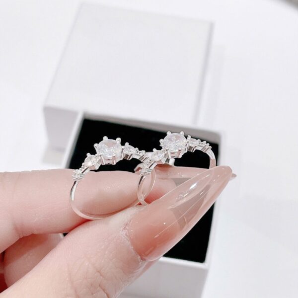 Nhẫn Bạc Nữ Dáng Vương Miện Đính Đá CZ Đẳng Cấp Tinh Xảo Lấp Lánh từ T&T Jewelry NT28252 - Ảnh 8