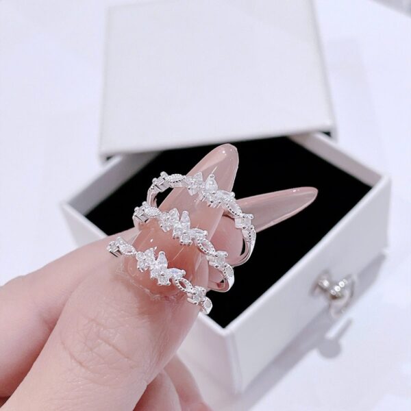 Nhẫn Bạc Nữ Vũ Điệu Hồ Điệp Đá CZ Lấp Lánh Tinh Xảo từ T&T JEWELRY NT2854 - Ảnh 7