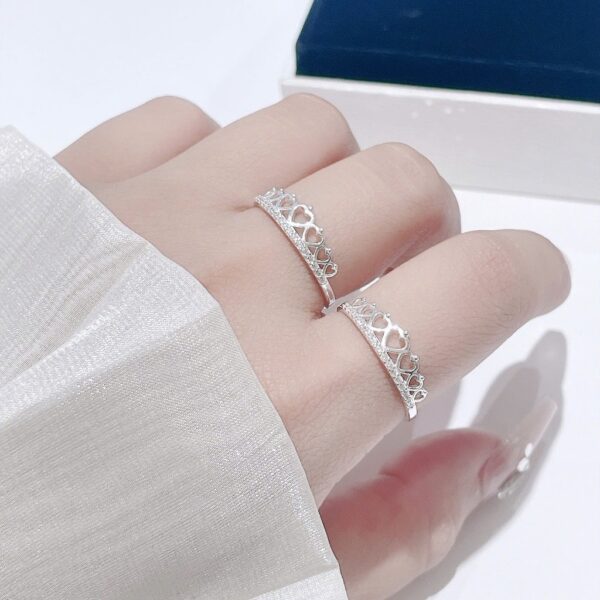 Nhẫn Bạc Nữ Vương Miện Trái Tim Thanh Lịch - Tinh Tế - Tinh Xảo T&T Jewelry NT28257 - Ảnh 9