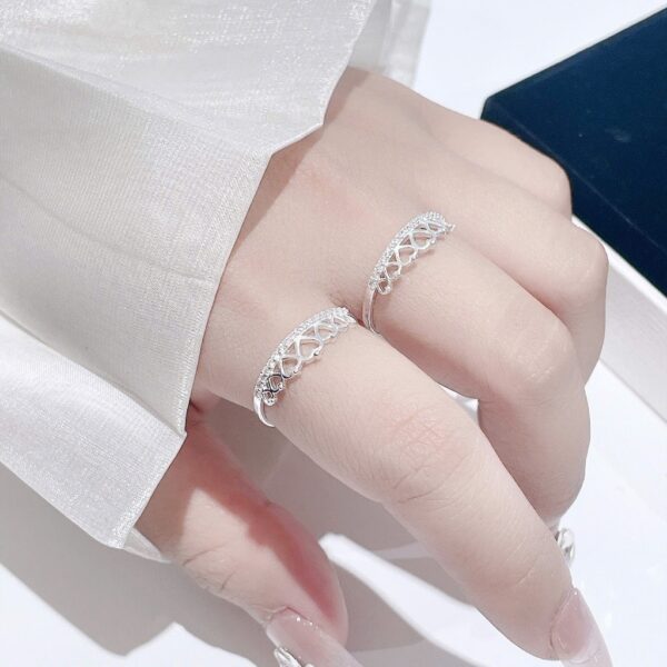 Nhẫn Bạc Nữ Vương Miện Trái Tim Thanh Lịch - Tinh Tế - Tinh Xảo T&T Jewelry NT28257 - Ảnh 8