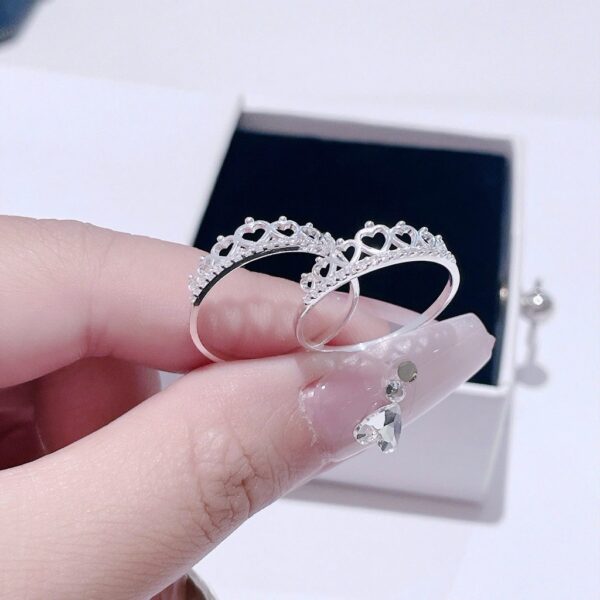 Nhẫn Bạc Nữ Vương Miện Trái Tim Thanh Lịch - Tinh Tế - Tinh Xảo T&T Jewelry NT28257 - Ảnh 7