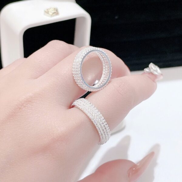 Nhẫn Bạc Nữ Dáng Dải Ngân Hà Kiêu Sa Đính Đá CZ Cao Cấp Thu Hút Mọi Ánh Nhìn T&T Jewelry NT58253 - Ảnh 9