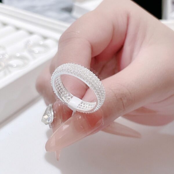 Nhẫn Bạc Nữ Dáng Dải Ngân Hà Kiêu Sa Đính Đá CZ Cao Cấp Thu Hút Mọi Ánh Nhìn T&T Jewelry NT58253 - Ảnh 7