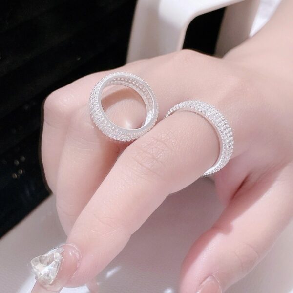 Nhẫn Bạc Nữ Dáng Dải Ngân Hà Kiêu Sa Đính Đá CZ Cao Cấp Thu Hút Mọi Ánh Nhìn T&T Jewelry NT58253 - Ảnh 8