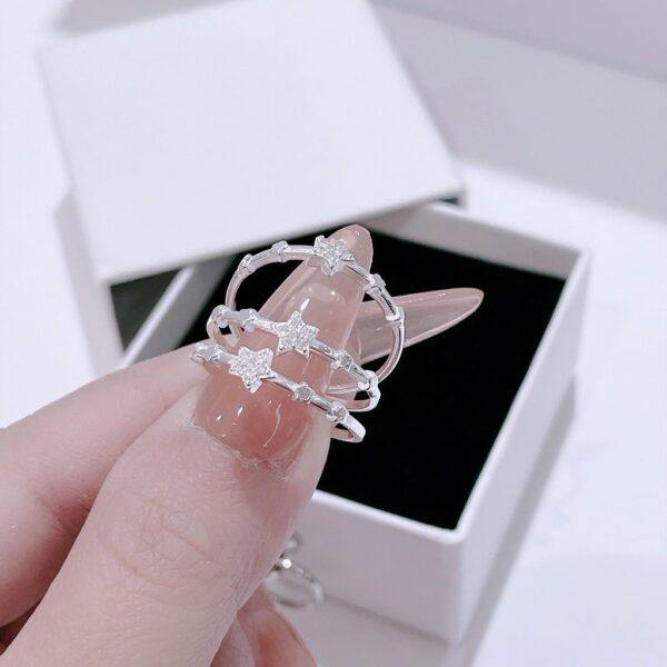 Nhẫn Bạc Nữ Dáng Vì Sao Dẫn Lối Đính Đá CZ Tinh Xảo Sang Trọng T&T Jewelry NT58254 - Ảnh 8