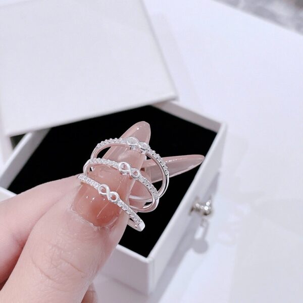 Nhẫn Bạc Nữ Lời Hẹn Ước Vĩnh Cửu Đính Đá CZ Tinh Xảo Sang Trọng T&T Jewelry NT 58256 - Ảnh 8