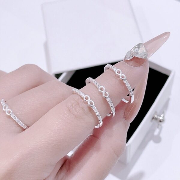 Nhẫn Bạc Nữ Lời Hẹn Ước Vĩnh Cửu Đính Đá CZ Tinh Xảo Sang Trọng T&T Jewelry NT 58256 - Ảnh 9