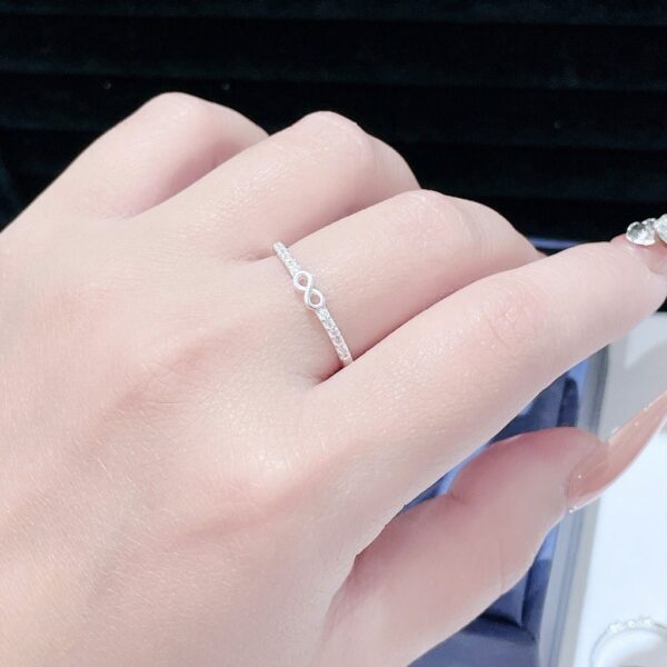 Nhẫn Bạc Nữ Lời Hẹn Ước Vĩnh Cửu Đính Đá CZ Tinh Xảo Sang Trọng T&T Jewelry NT 58256 - Ảnh 7