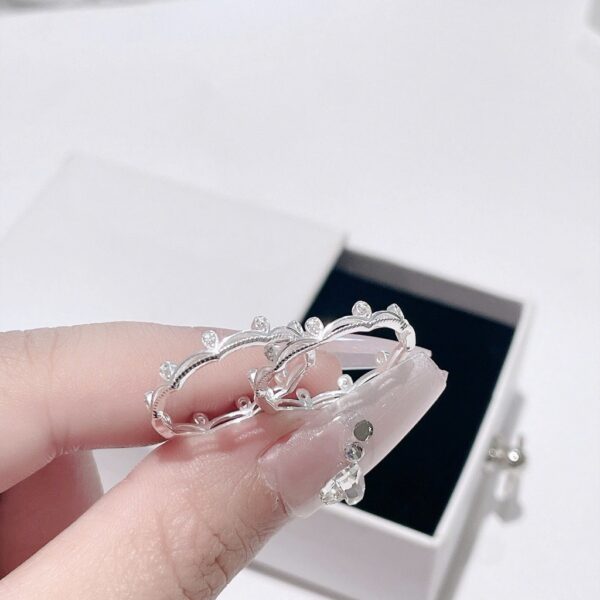 Nhẫn Bạc Nữ Dáng Vương Miện Khoảnh Khắc Đăng Quang Đính Đá CZ Tinh Xảo Quý Phái T&T Jewelry NT58257 - Ảnh 8