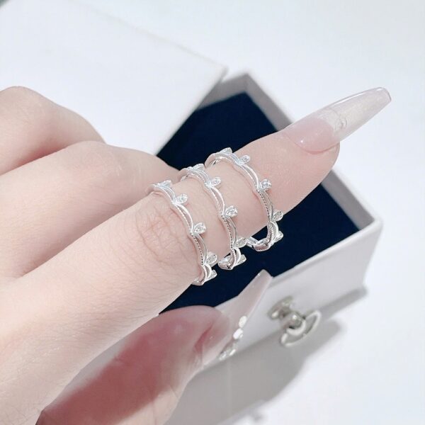 Nhẫn Bạc Nữ Dáng Vương Miện Khoảnh Khắc Đăng Quang Đính Đá CZ Tinh Xảo Quý Phái T&T Jewelry NT58257 - Ảnh 9