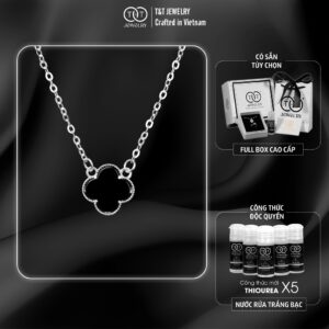 Dây Chuyền Bạc Nữ Mặt Cỏ Bốn Lá May Mắn Từ T&T Jewelry - Chế Tác Thủ Công Tinh Xảo DC331251